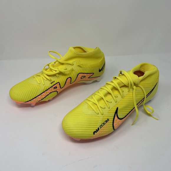 Nike Zoom Mercurial Superfly 9 Academy MG DJ5625-780 Cleats Men's 13 Yellow 8040 - Picture 4 of 9